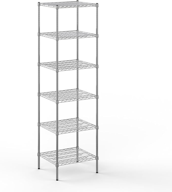 Regal Altair 21" Deep x 24" Wide x 86" Height Wire Shelving Kit | 6-Tier | NSF Commercial Storage Rack Unit