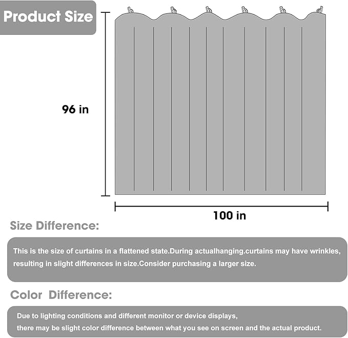 Cbsroro Room Divider Blackout Curtain Track Curtains Wall Dividers Panels Screen for Living Rooms Bedroom Office Privacy Partition Separation, W100 × L96 Inch,1 Panel, Beige