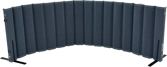 Versare VersiPanel Acoustical Partition Wall - Sound Panel Classroom Office Room Divider, Flexible Arrangement, Easy Roll-up Storage (Blue, 8' Wide x 30" Tall)