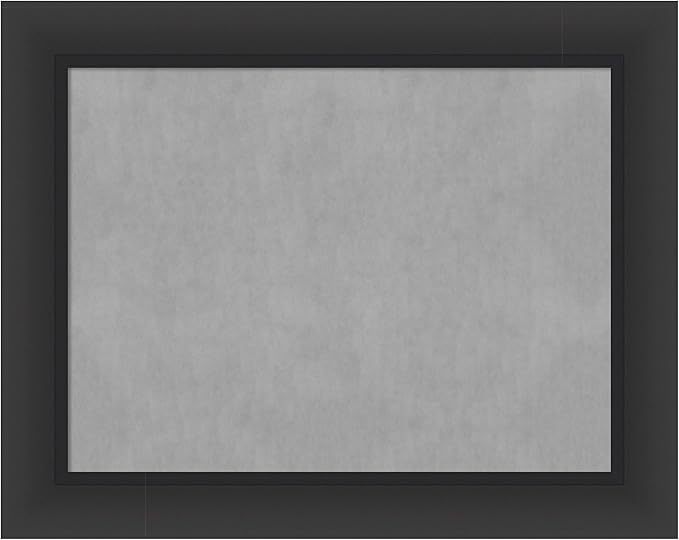 Amanti Art Black Framed Magnetic Board 23x29 Medium Vision Board for use with Magnets, 100% Metal Sheet to Display Items as Office Decor or for Home Organization in mudroom, Kitchen or Kids Room