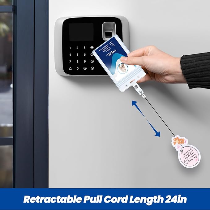 Sometimes The Smallest Things Take Up The Most Room in Your Heart, Retractable ID Card Badge Holders, Medical Badge Buddy for Pediatric Nurse Pediatrician CNM CCLS Geriatric LCSW Health Psychologist