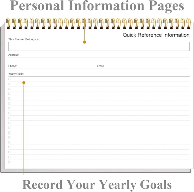 Weekly Productivity Planner - 8.5" x 11" Dashboard Desk Notepad Has 6 Focus Areas to List Tasks for Goals, Projects, Clients, Academic or Meal-Organize Your Daily Work Efficiently, 54 Weeks, Grey