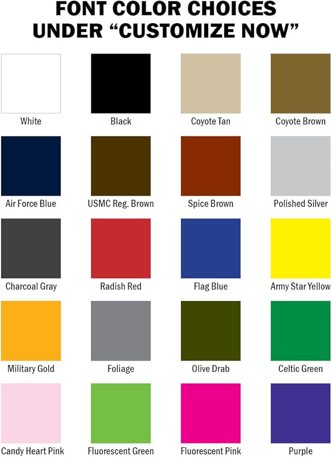 Custom Uniform Name Tapes Solid Colors. Made in The U.S.A. Ships Under 24 Hours. Hunter Green Fabric, 4 Inch Sew on
