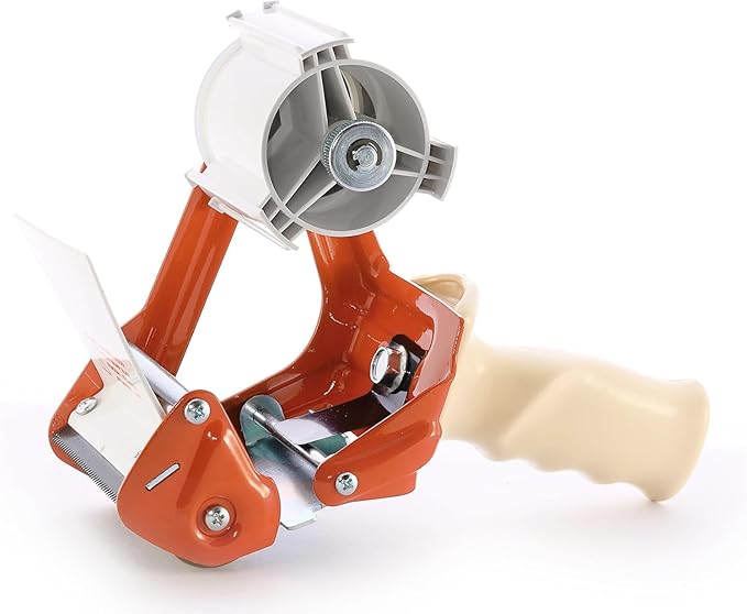 TAPEWELL Heavy Duty Metal Frame 3 Inch Wide Packing Tape Dispenser Gun with Special Ergonomic Handle, 3" Core, Premium Tempered Steel Blade