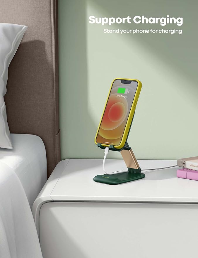 Lamicall Cell Phone Holder, Desk Accessories - Green Office iPhone Cellphone Stand, Office Desktop Accessories, Office Must Have, Desk Decor, Phone Accessories