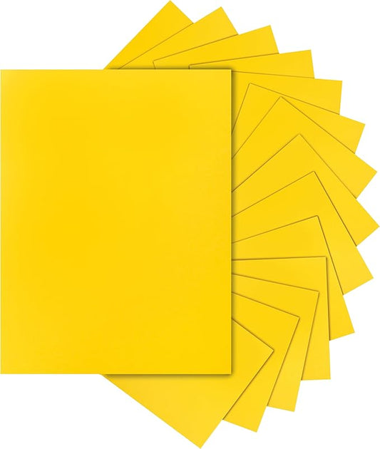 Silunkia 40 Sheets Yellow Cardstock 8.5 x 11 Crafts Paper, 200gsm/75lb Heavyweight Card Stock Printer Paper for DIY Cards Making, Certificates, Wedding Invitations, Menus, Birthday Decorations, School