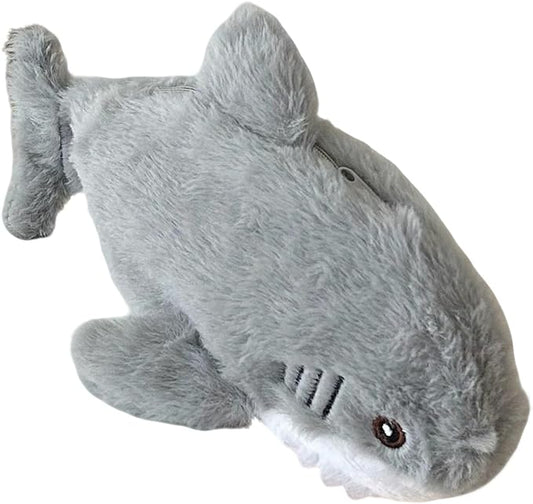 Cute Animal Pencil Case with Zipper - Multifunctional Cosmetic Makeup Organizer Bag, Small Pouch for Jewelry Travel Essentials & Daily Carry (Shark)