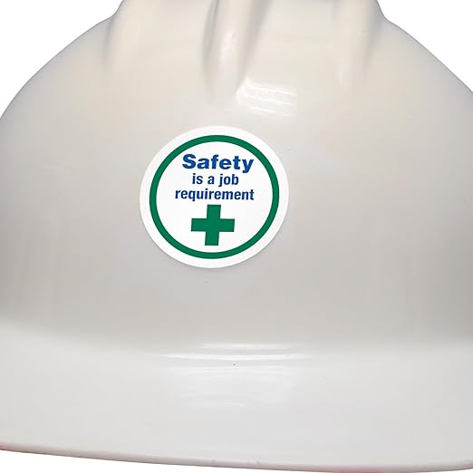 SmartSign Safety is a Job Requirement Pack of 5 Hard Hat Labels | Retro-Reflective, 2" Circle