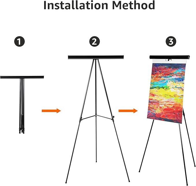 Amazon Basics High Boardroom Aluminum Flipchart Whiteboard and Display Easel Stand with Adjustable Height Telescope Tripod, 35 x 2 x 28 Inches, Black