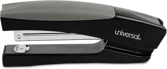 Universal 43148 Stand-up Full Strip Stapler, 20-Sheet Capacity, Black/Gray