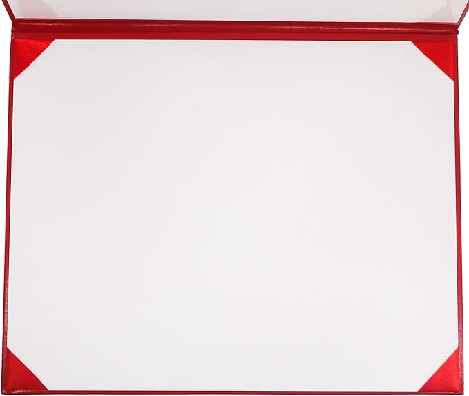 GraduationMall 11"x14" Smooth Padded Diploma Cover Certificate Holder Red