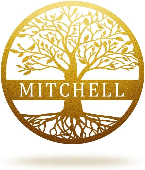 Custom Name Elaborate Tree of Life Metal Sign Personalized Tree of Life Metal Wall Decor Tree of Life Wall Art Family Tree Wall Decor Metal Outdoor Wall Art Custom Metal Signs Personalized