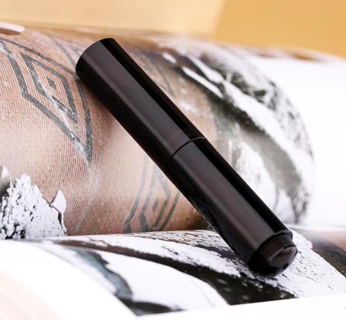 czxwyst Majohn Wancai 2.0 Mini Pocket-Size Eyedropper Fountain Pen (EF Nib 0.38mm, Black)
