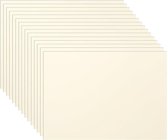 Guakicae 150 Sheets Cream Cardstock 5 x 7 Ivory Paper, 300gsm/110lb Heavyweight Flat Off White Card Stock Printer Paper for DIY Card Making, Business Cards, Thank You Cards, Certificates, Postcards
