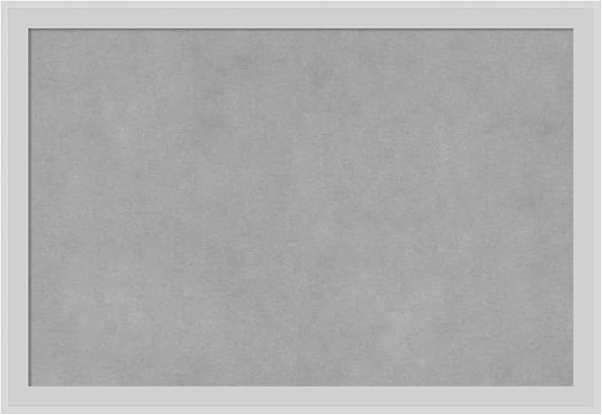 Amanti Art Silver Framed Magnetic Board 13x19 Small Vision Board for use with Magnets, 100% Metal Sheet to Display Items as Office Decor or for Home Organization in mudroom, Kitchen or Kids Room