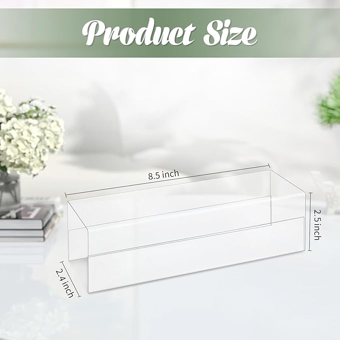 20 Pieces 2.25 Inch Cubicle Name Plate Holders Cubicle Name Tags Clear Cubicle Name Sign Bulk for Office Home Classroom Library 8.5 x 2.5 x 2.4 Inch