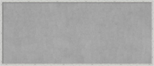 Amanti Art Silver Framed Magnetic Board 21x49 Oversize Vision Board for use with Magnets, 100% Metal Sheet to Display Items as Office Decor or for Home Organization in mudroom, Kitchen or Kids Room