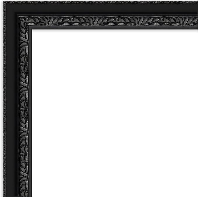 Amanti Art Black Framed Magnetic Board 44x52 Oversize Vision Board for use with Magnets, 100% Metal Sheet to Display Items as Office Decor or for Home Organization in mudroom, Kitchen or Kids Room