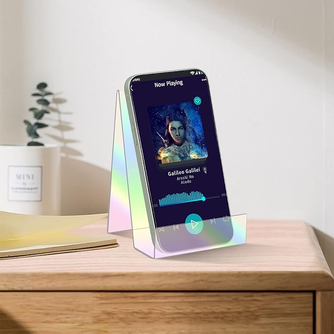 ZOEY Acrylic Book Stand with Ledge - Colorful Display Easels Plate - 5 Pack Large Holder for Books, Music Sheets, Artworks, CD, Tablet