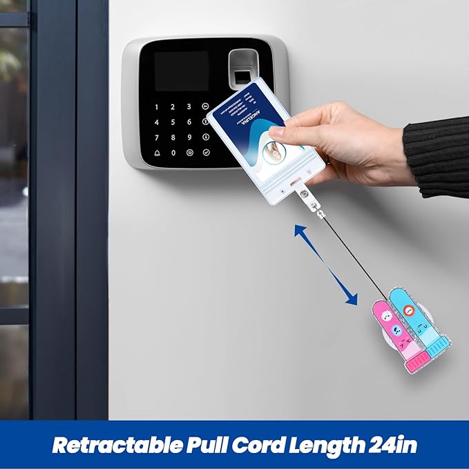 Funny Phlebotomy Badge Reel | Cute Retractable ID Card Phlebotomist Badge Holder | Name Tag Medical Work Badge Clip for Lab Infusion Room RN LPN CNA MA ER Pediatric Urology Doctor | Nurse Gifts