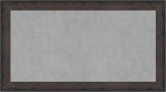 Amanti Art Black Framed Magnetic Board 15x27 Small Vision Board for use with Magnets, 100% Metal Sheet to Display Items as Office Decor or for Home Organization in mudroom, Kitchen or Kids Room