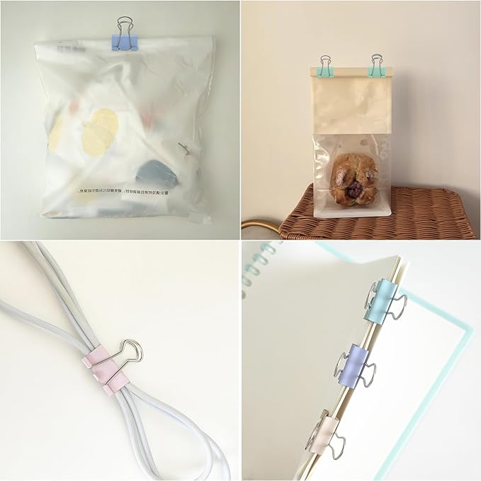 304 PCS Assorted Sizes Binder Clips Paper Clamps Including Large,Medium,Small Colored Paper Clips for Office Supplies Home School