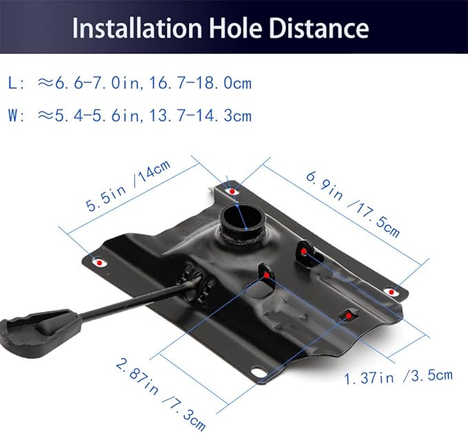 Gjpwyfdc Office Chair Tilt Mechanism Replacement, 6.9'' X 5.5''- for Executive, Desk and Gaming Chairs