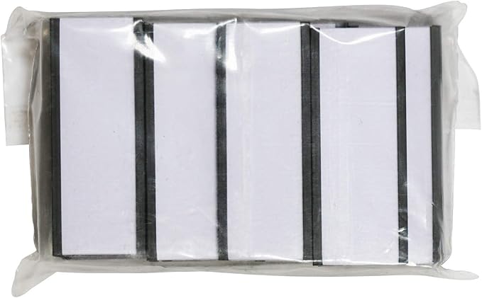 SmartSign Magnetic 'C' Channel Label Holders for Metal Racks and Shelves | 0.75" x 2" Pack of 25