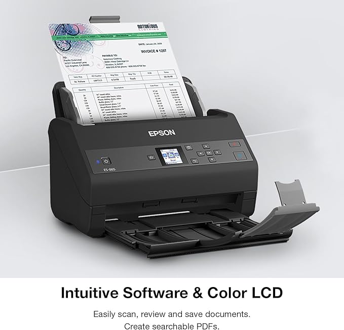 Epson Workforce ES-865 High Speed Color Duplex Document Scanner with Twain Driver
