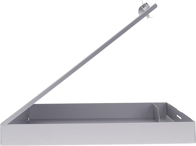 Saunders Metal Clipboard with Storage, Silver Single Layer Nursing Clipboard Folio, Letter Size Paper Organizer, Steel Clip with Self Locking Latch, Form Holder for Office, School & Work - Made in USA