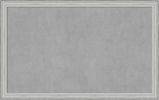 Amanti Art Silver Framed Magnetic Board 27x43 Large Vision Board for use with Magnets, 100% Metal Sheet to Display Items as Office Decor or for Home Organization in mudroom, Kitchen or Kids Room