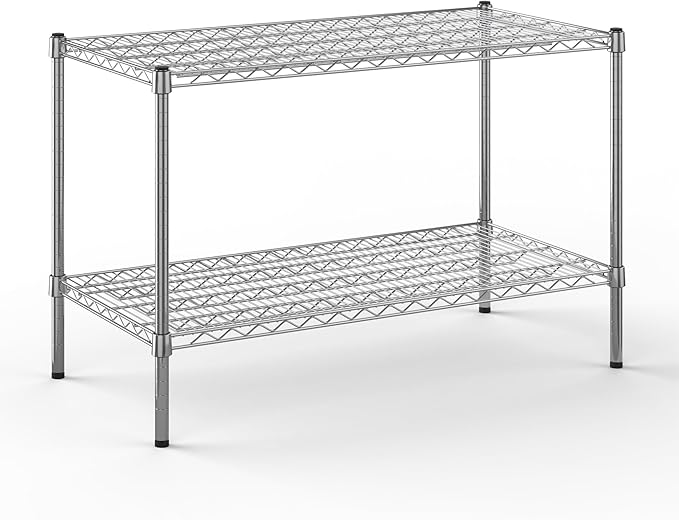 Regal Altair 21" Deep x 42" Wide x 27" Height Wire Shelving Kit | 2-Tier | NSF Commercial Storage Rack Unit
