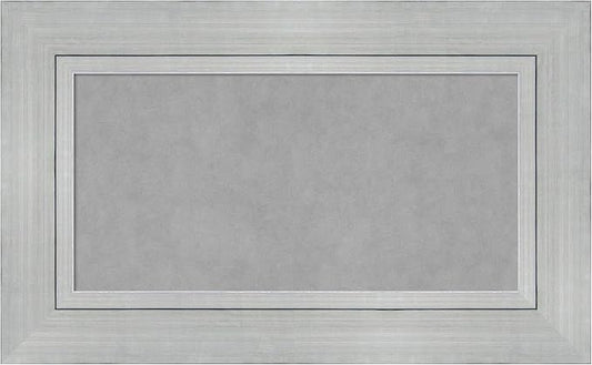 Amanti Art Silver Framed Magnetic Board 19x31 Small Vision Board for use with Magnets, 100% Metal Sheet to Display Items as Office Decor or for Home Organization in mudroom, Kitchen or Kids Room
