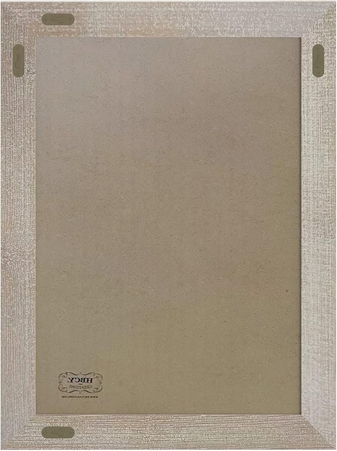 HBCY Creations 18" X 24" Weathered Lightwash Solid Wood Frame Wall Chalkboard, Magnetic Surface, Home Décor, Restaurant & Café Menus, Blackboard, Includes Chalk, Eraser & Hanging Hardware