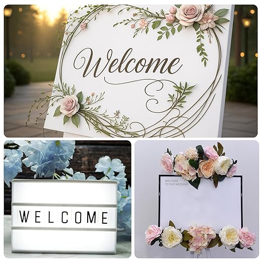 Roowest 4 Pcs 12 x 16 Inch, 1/8 Inch Thick White Acrylic Sheets Plastic Panels Sheets Cut to Size Cast Acrylic Board Panel with Protective Film for Craft DIY Projects Display Sign Frame