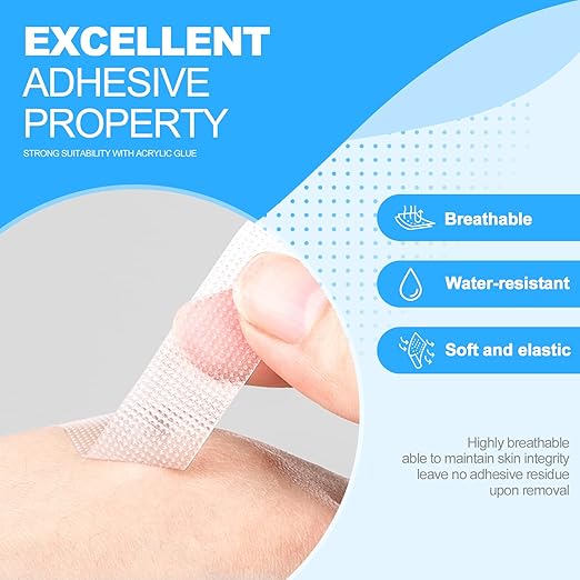 OK TAPE OKPore Transparent Medical Tape (Pack of 6) - First Aid Surgical Tape Hypoallergenic and Breathable for Wound Dressing Care, Latex Free, 2in x 10yds