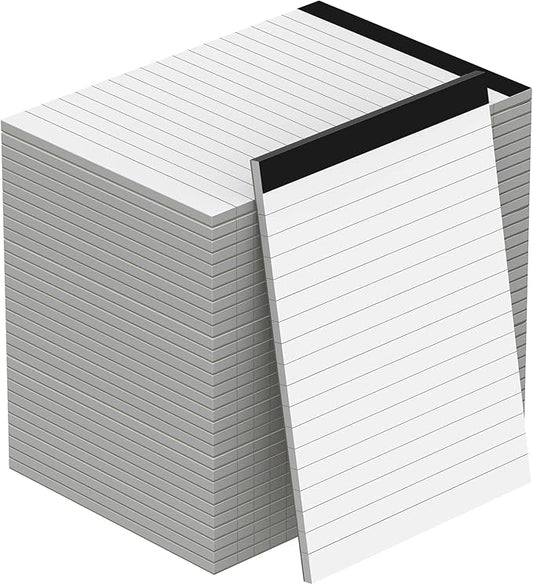 Nichela Notepad for Daily Planning and Organization of Work – 4 x 6-inches Lined Paper – Thick Bright White Paper – 30 Pages – Note Pads Ruled Pages – Pack of 30