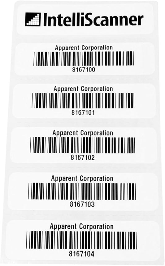 IntelliScanner Custom Barcode Asset Tags (Pack of 100 - Customized)