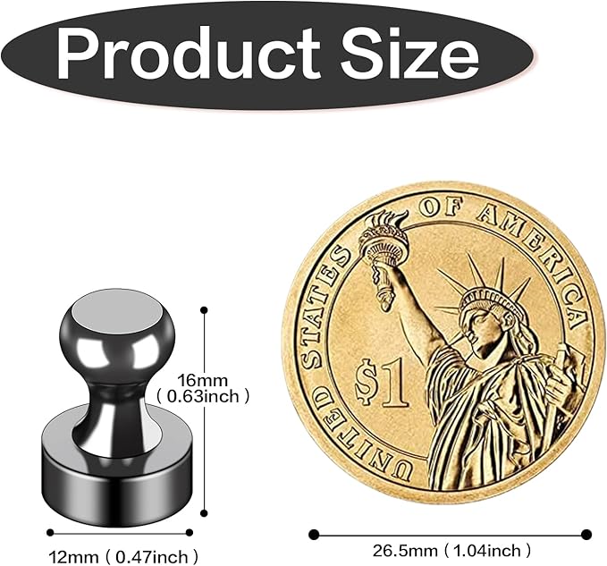 LOVIMAG Fridge Magnets 25Pcs Refrigerator Whiteboard Small Strong Magnet Classroom Kitchen Accessories Decorative Locker Set Decor Must Haves Office Calendar Refrigerador Magnetic Cute Crafts Black