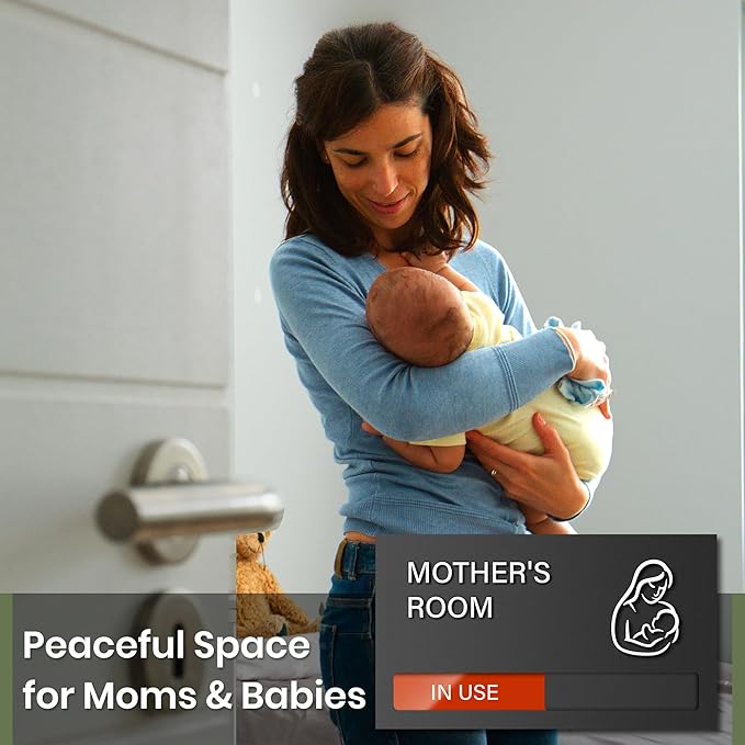 Mother's Room Sign, Lactation Room Available In Use Door Sign, Breastfeeding in Progress Do Not Disturb, Privacy Vacant Occupied Nursing Slider Business Office Signs