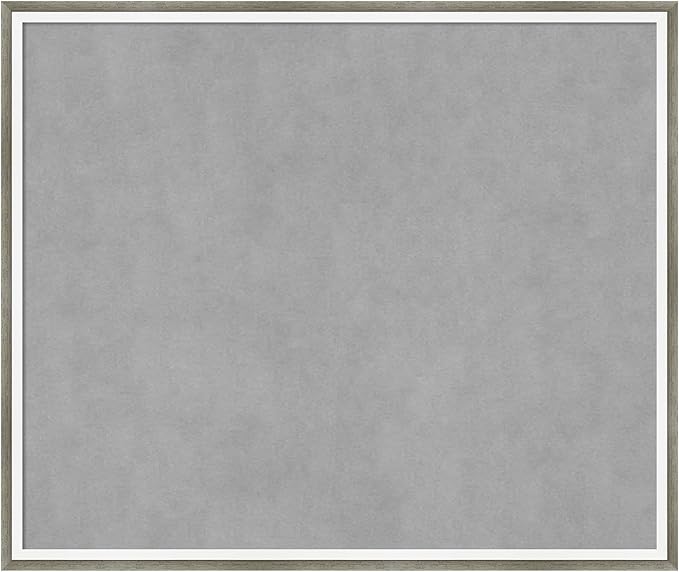 Amanti Art Silver Framed Magnetic Board 21x25 Medium Vision Board for use with Magnets, 100% Metal Sheet to Display Items as Office Decor or for Home Organization in mudroom, Kitchen or Kids Room