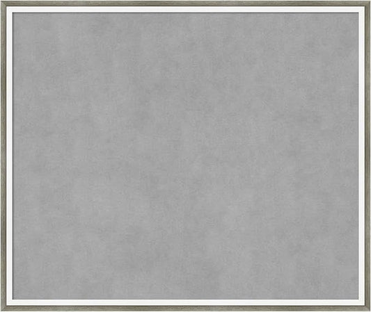 Amanti Art Silver Framed Magnetic Board 21x25 Medium Vision Board for use with Magnets, 100% Metal Sheet to Display Items as Office Decor or for Home Organization in mudroom, Kitchen or Kids Room