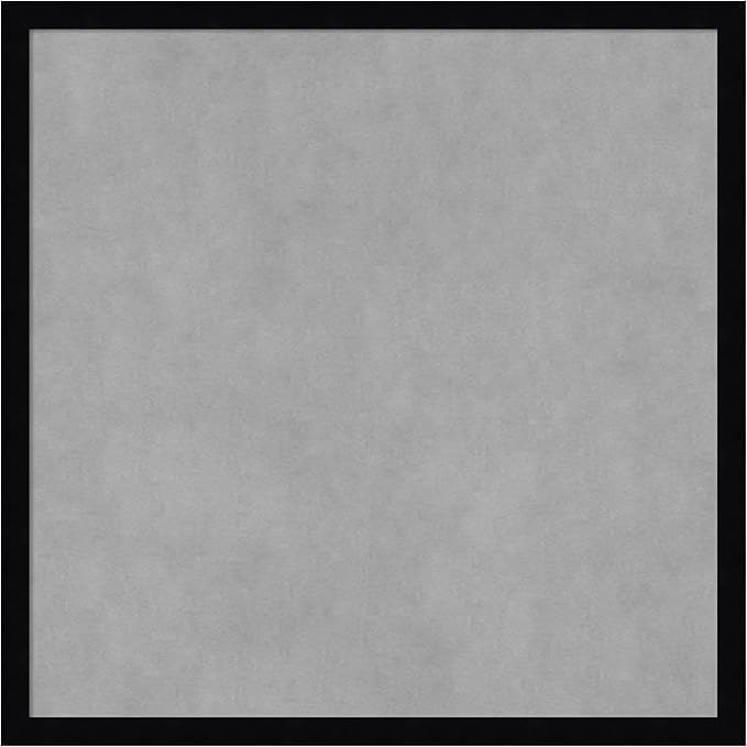 Amanti Art Black Framed Magnetic Board 21x21 Medium Vision Board for use with Magnets, 100% Metal Sheet to Display Items as Office Decor or for Home Organization in mudroom, Kitchen or Kids Room