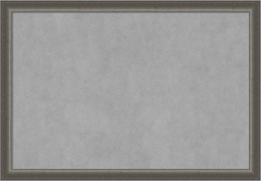 Amanti Art Silver Framed Magnetic Board 27x39 Large Vision Board for use with Magnets, 100% Metal Sheet to Display Items as Office Decor or for Home Organization in mudroom, Kitchen or Kids Room