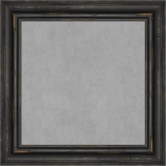 Amanti Art Black Framed Magnetic Board 15x15 X-Small Vision Board for use with Magnets, 100% Metal Sheet to Display Items as Office Decor or for Home Organization in mudroom, Kitchen or Kids Room