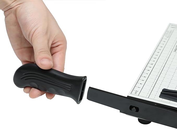 TEXALAN Precision Paper Cutter for A4/B5/A5/B6/B7, 10x13 inches, 70GSM Capacity, Metal Base