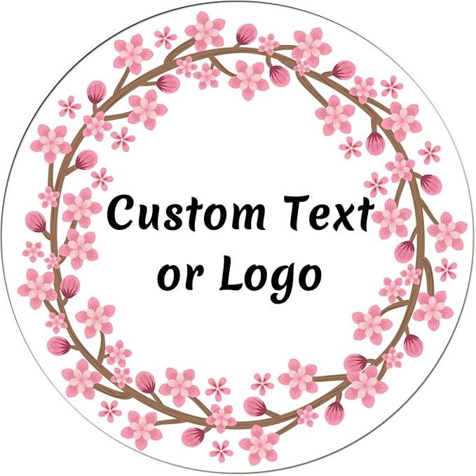 JOVELLO Personalized Custom Stickers - 60-1000 PCS Circle Custom Labels for Business, Logo, Office, Parties, etc (Labels Stickers-10)