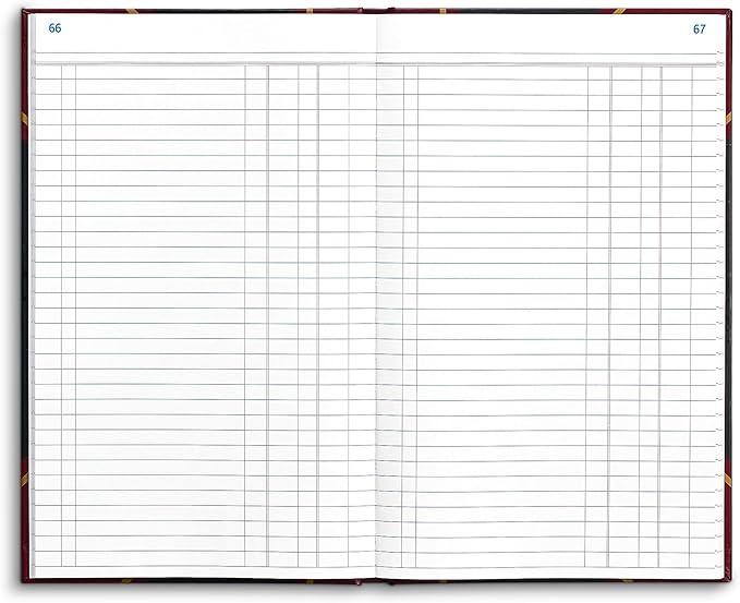 STAPLES Ledger Book, Black, 150 Sheets – Hardbound Record Book for Accounting, Finance & Business Logs