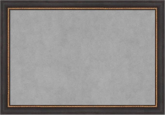 Amanti Art Black Framed Magnetic Board 19x27 Medium Vision Board for use with Magnets, 100% Metal Sheet to Display Items as Office Decor or for Home Organization in mudroom, Kitchen or Kids Room