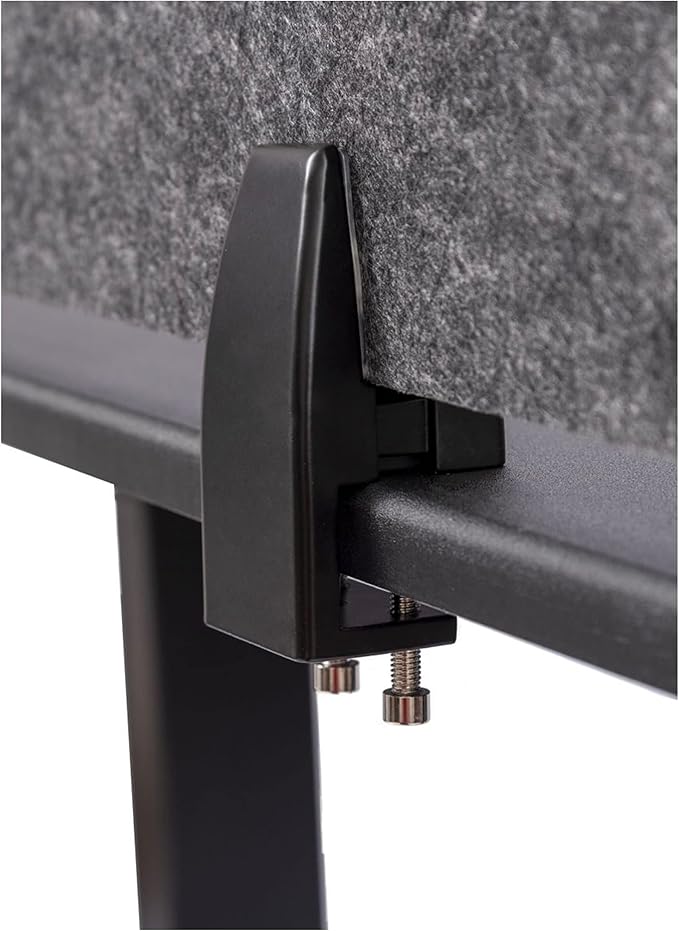ReFocus™ Raw Clamp-On Acoustic Desk Divider – Reduce Noise and Visual Distractions with This Lightweight Desk Mounted Privacy Panel (Anthracite Gray, 59" x 16", 23.6" x 16", & 23.6" x 16")